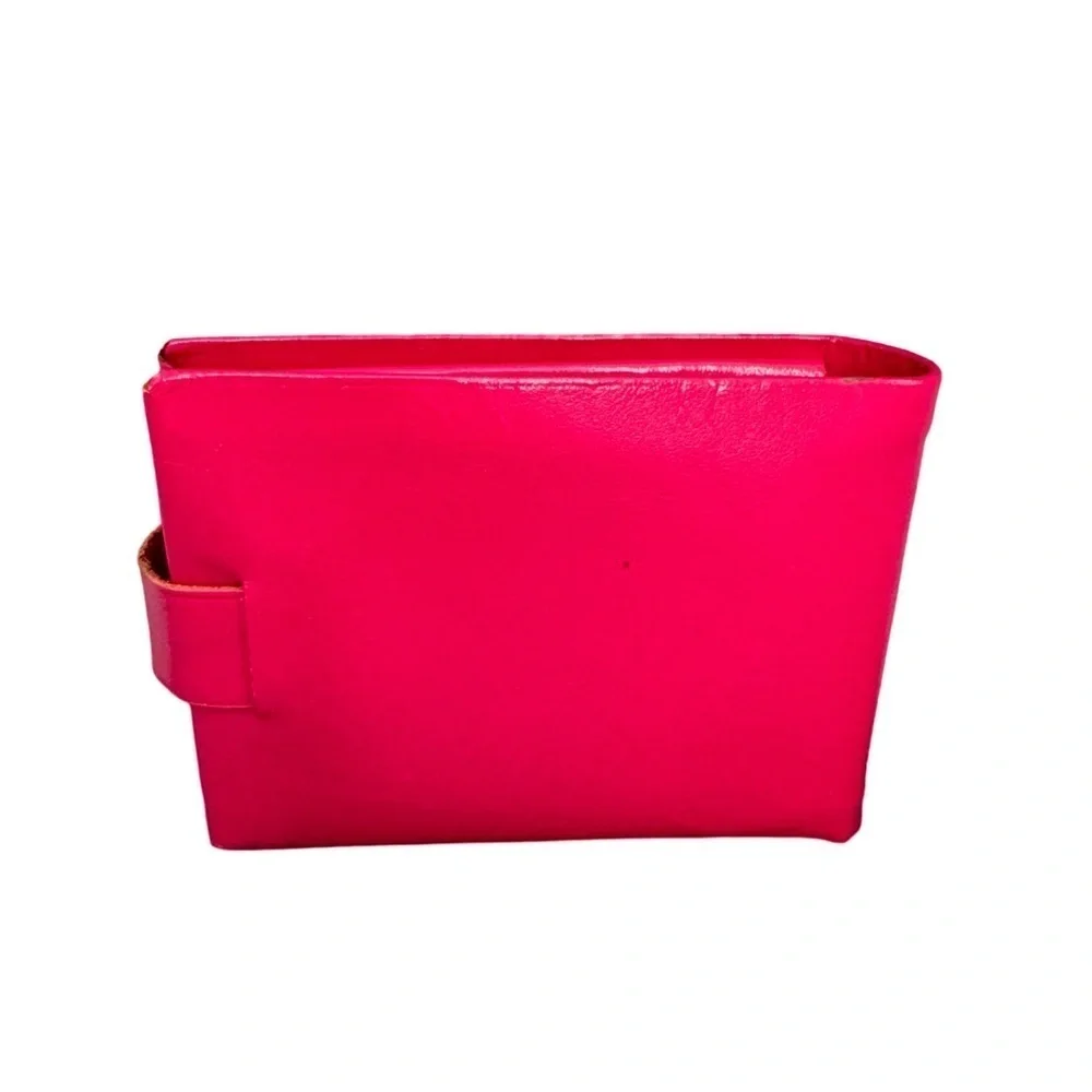 Small Vintage Aristocrat Fifth Avenue Compact Hot Pink Wallet VGUC